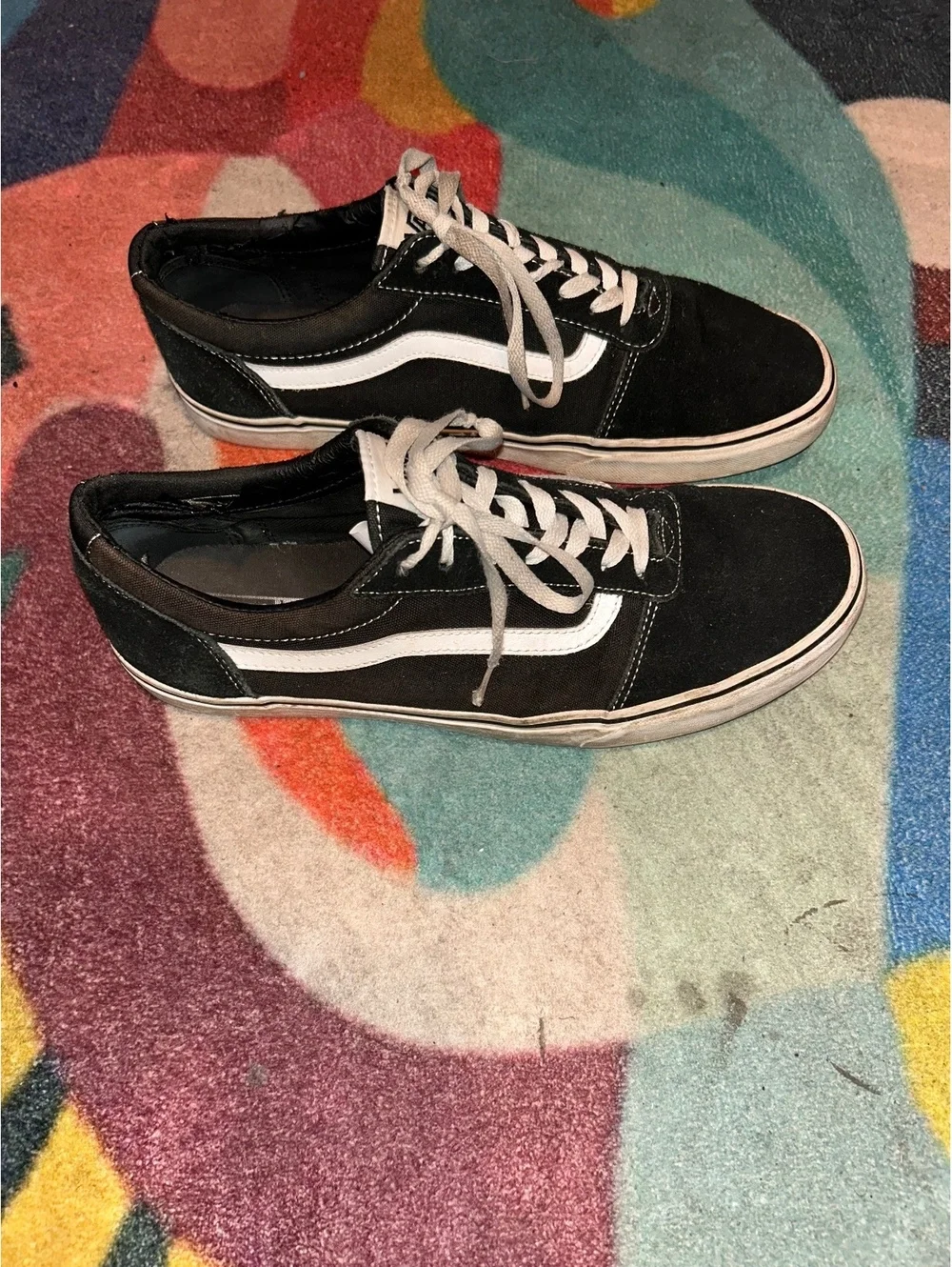 Vans Old Skool Black and White Men's Sneakers Size 10